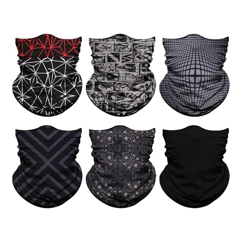 Neck Gaiter Face Mask Men Women,Seamless Bandana Rave Face Cover Scarf Mask,Balaclava,Headband, Head Wrap,Headwear