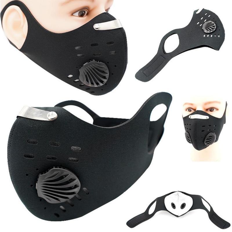 Reusable Face Mask with Advanced Exhalation Valve, 1 Count Dust-proof Face Mask with Built-in Filter, Ideal for Outdoor Activities, Unisex