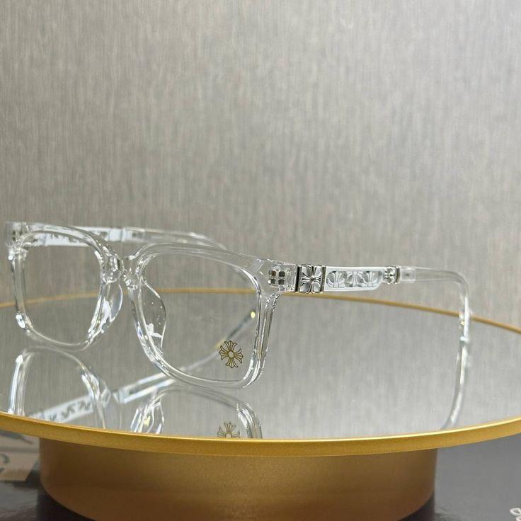 High Quality Chrome Hearts Glass Fashion Glasses Frames for Men and Women - Unisex Design Europe Eyeglasses - Hot Glass Models of 2024 - Titanium Plastic Frames