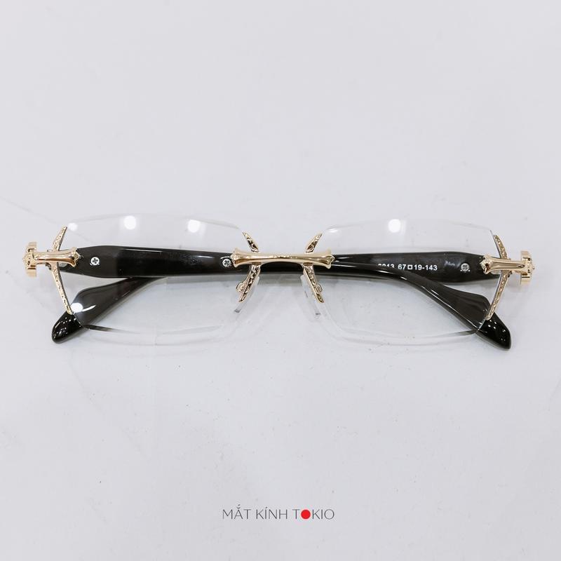 Chrome Heart Glasses Luxurious High Quality Rimless for Men and Women Unisex Chrome Heart Glasses in Titanium Stainless Steel Fashion