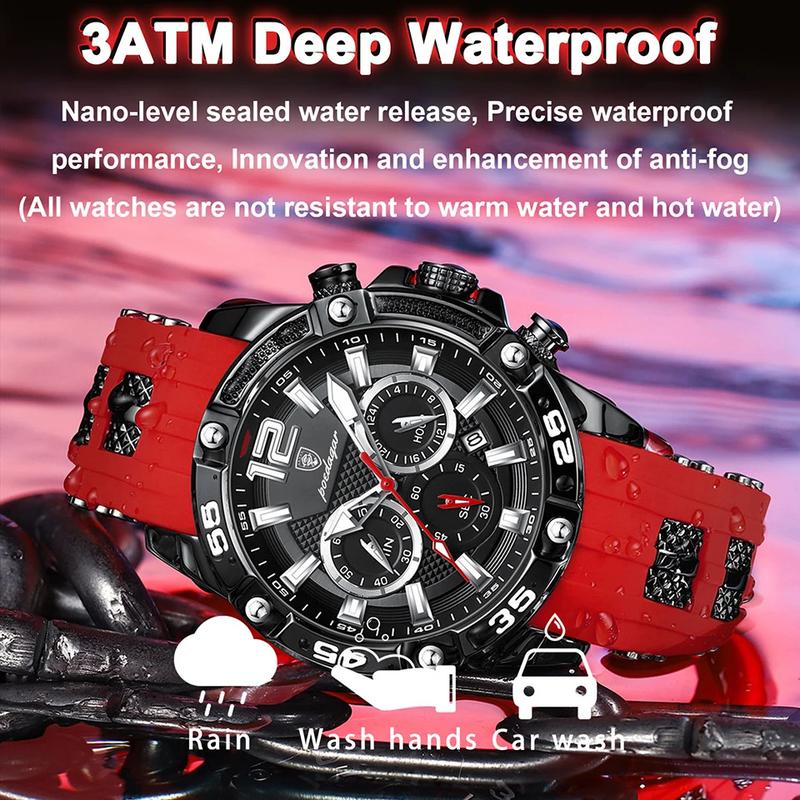 POEDAGAR Fashion Men Watch Luxury Waterproof Luminous Chronograph Date Man Wristwatch Quartz Men's Watches High Quality Clock