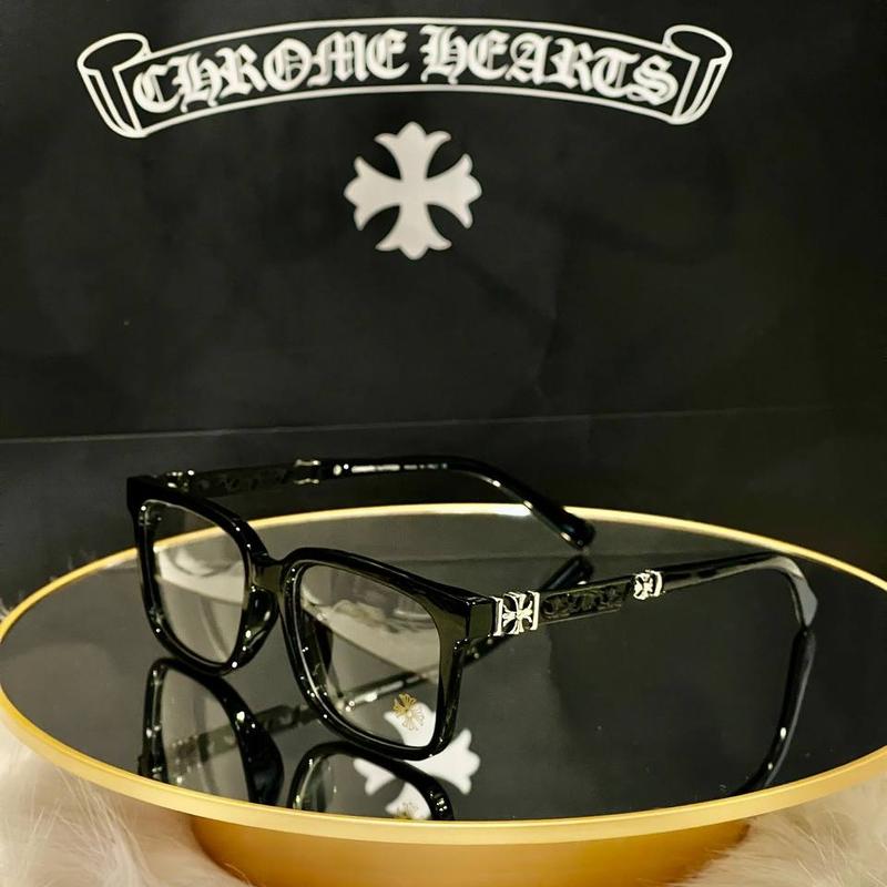 High Quality Chrome Hearts Glass Fashion Glasses Frames for Men and Women - Unisex Design Europe Eyeglasses - Hot Glass Models of 2024 - Titanium Plastic Frames