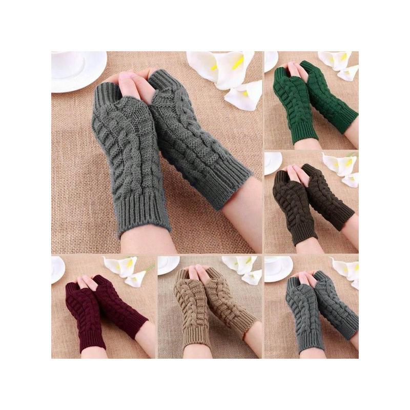 Women's Half Finger Wool Knit Gloves, Soft and Warm, Winter, Warm and Comfortable, Suitable Gifts for Family and Friends, Christmas Gifts, Wedding Gifts, Thanksgiving Gifts, Birthday Gifts