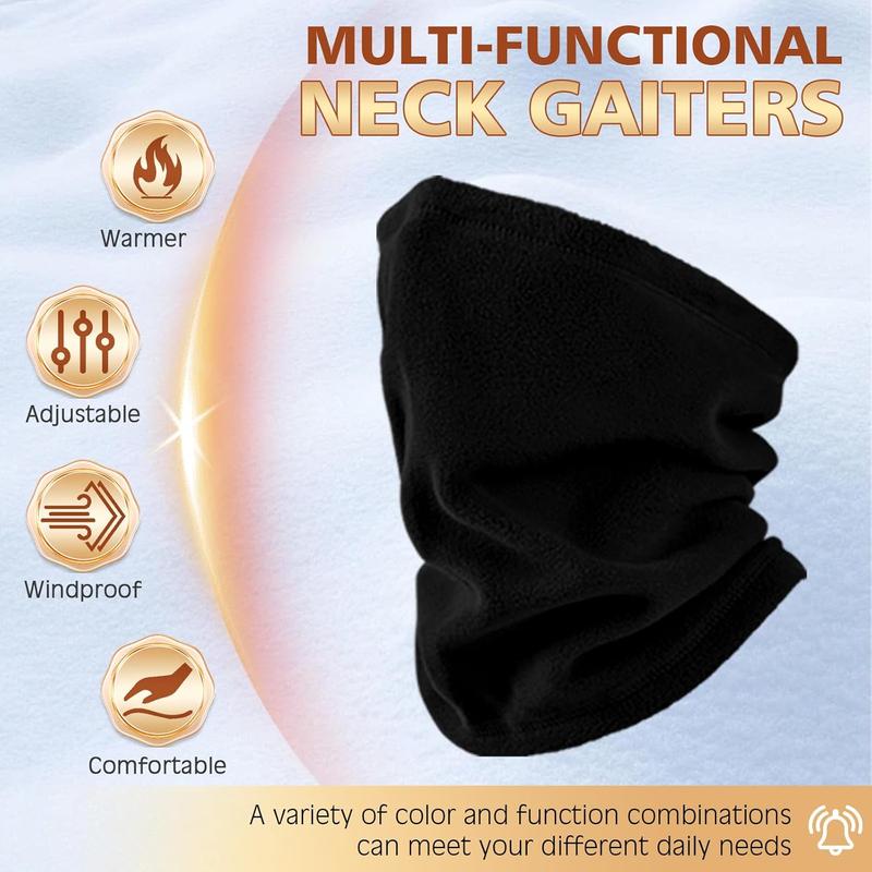 Winter Neck Warmer Face Ski Mask: Neck Gaiter Wind Protection Face Cover Fleece Balaclava Scarf for Men Women