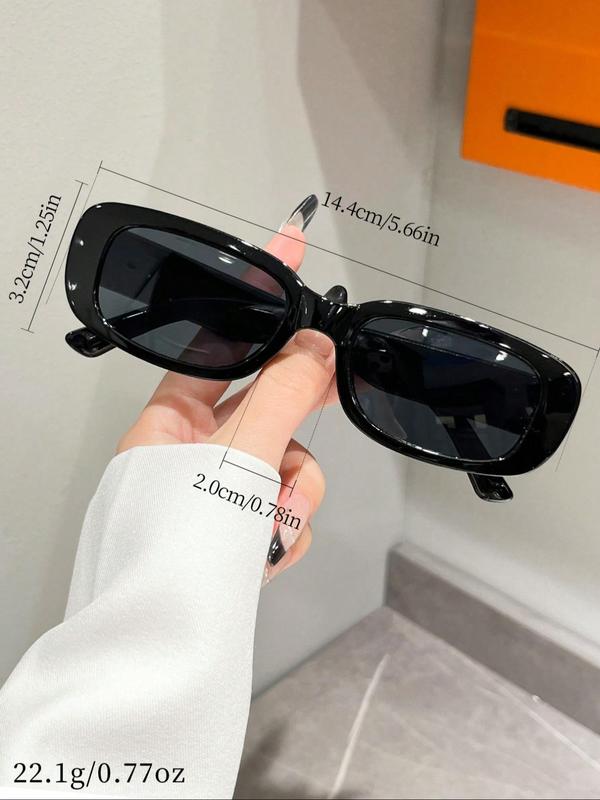 Vintage Simple Tinted Lens Sunglasses (2 Pairs), Square Frame Fashion Tortoiseshell Sunglasses, Travel Accessories for Men & Women