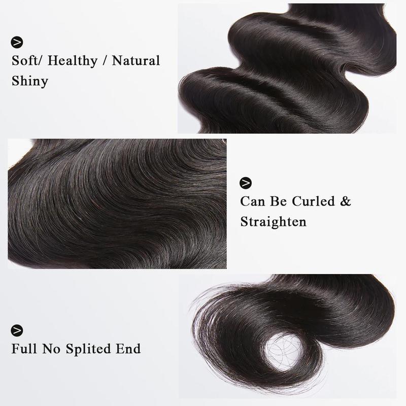 [Wequeen] Budget Friendly 10A Grade Brazilian Virgin 100% Human Hair Body Wave Quick Weave Sew in Glue in Viral Hair Bundles