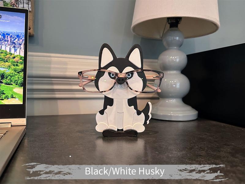 Husky Eyeglass or Sunglass holder, Unique Gift Idea