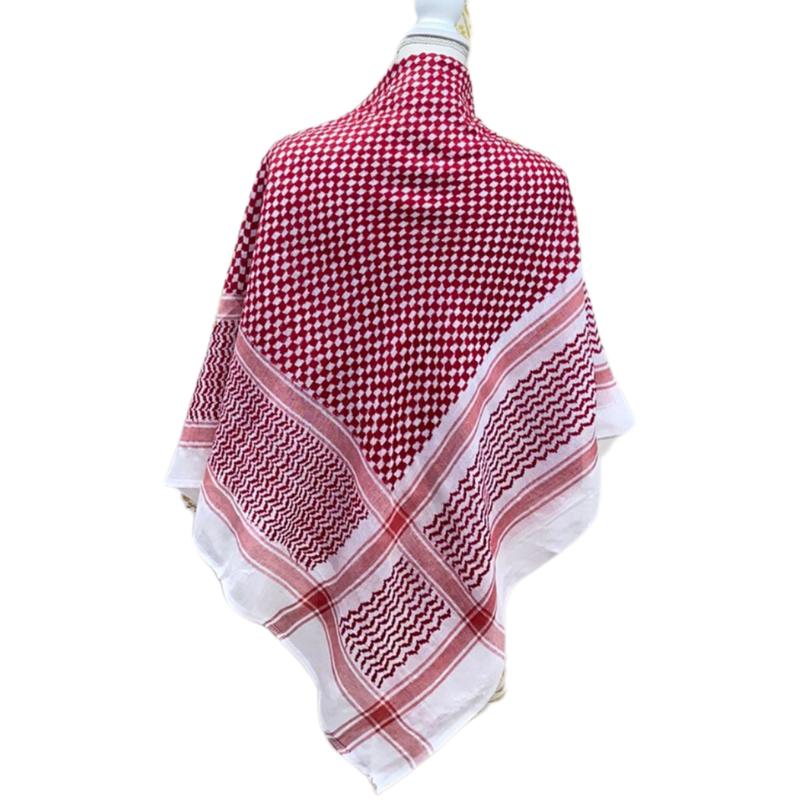 Authentic Cotton Kuffiyeh with Embroidered Pattern for All Genders