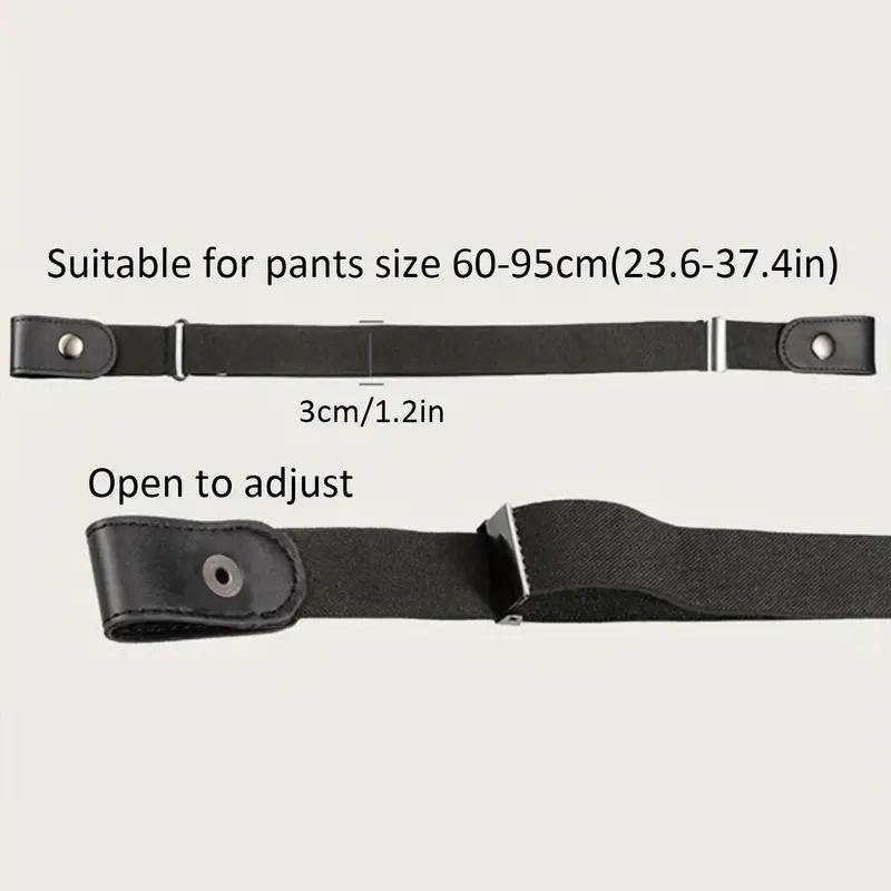 Adjustable Waistband, 1 2 Counts No Buckle Design Elastic Waistband, Adjustable Elastic Belt for Jeans & Pants, Daily Use