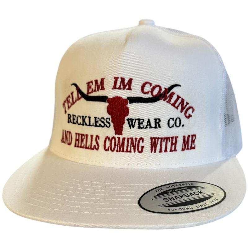 RW HELLS COMING WITH ME HAT