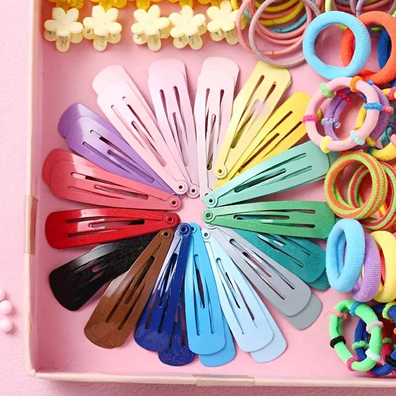 All in One Hair Styling Accessories, 780pcs Colorful Hair Tie & Hair Band & Ponytail Holder & Hair Comb Set, Casual Heatless Styling Tool for Women & Girls