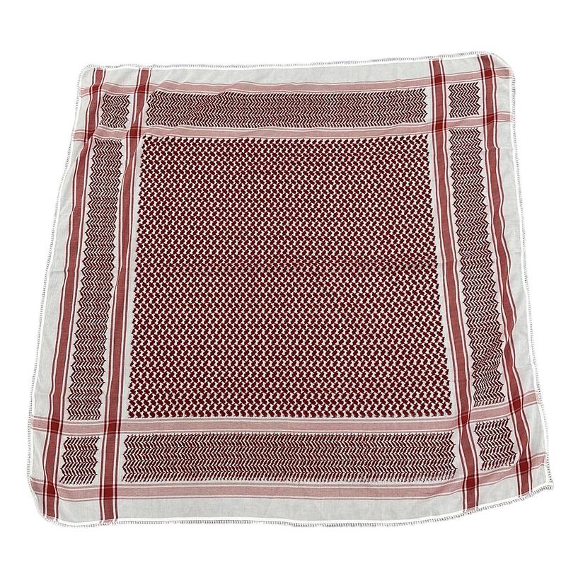 Authentic Cotton Kuffiyeh with Embroidered Pattern for All Genders