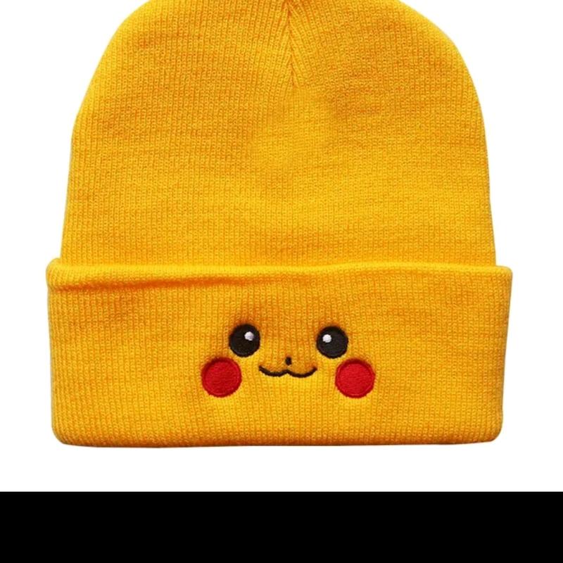 Classic Pokemoned Adult 100% Cotton Beanie in Purple,Blue,Yellow,Orange and Black