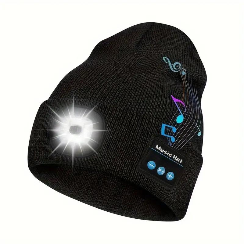 Wireless Bluetooth Beanie Hat with Built-in Headphones - Soft, Warm, and Stylish Unisex Gift for Men and Women - Perfect Christmas Tech Present for Dad, Mom, Friends, and Family