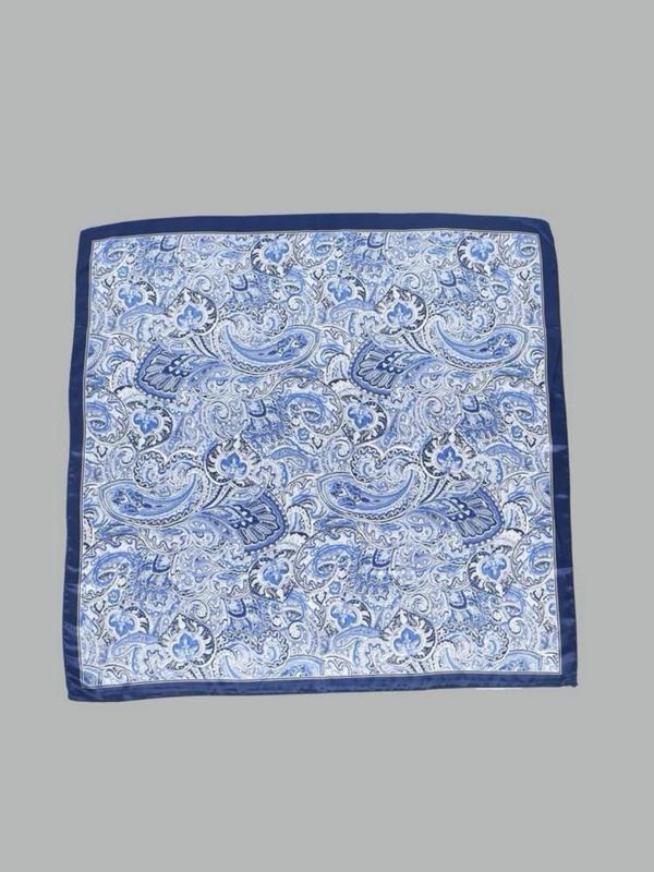 Women's Boho Style Paisley Print Square Scarf, Vintage Trendy Hair Scarf, Fashionable Hair Accessories for Women & Girls