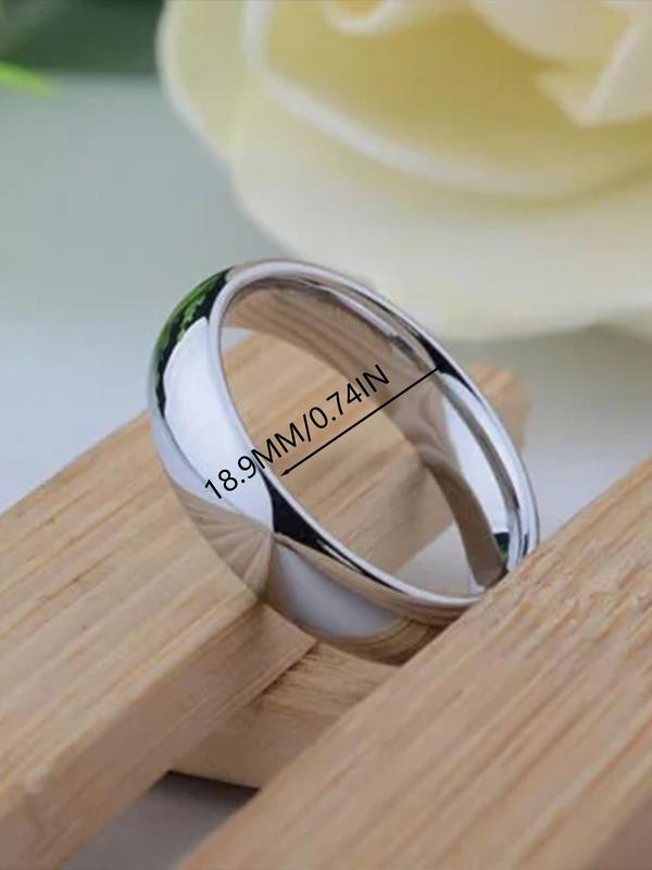 Unisex Elegant Minimalist Titanium Steel Ring, Exquisite Promise Ring for Couple, Fashion All-match Vintage Jewelry for Men & Women As Gift