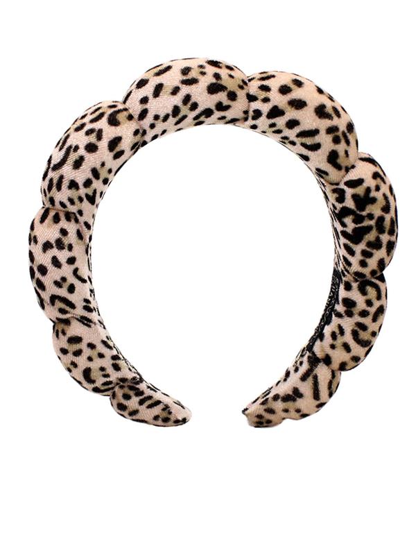 Women's Elegant Leopard Graphic Hai Hoop, Summer Trendy Cute Soft Headbands , Chic All-match Hair Accessories for Hairstyle Decor