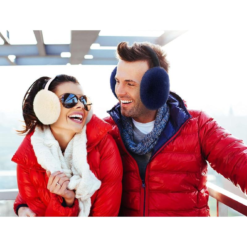 Men Women's Faux Furry Warm Winter Outdoors Ear Muffs