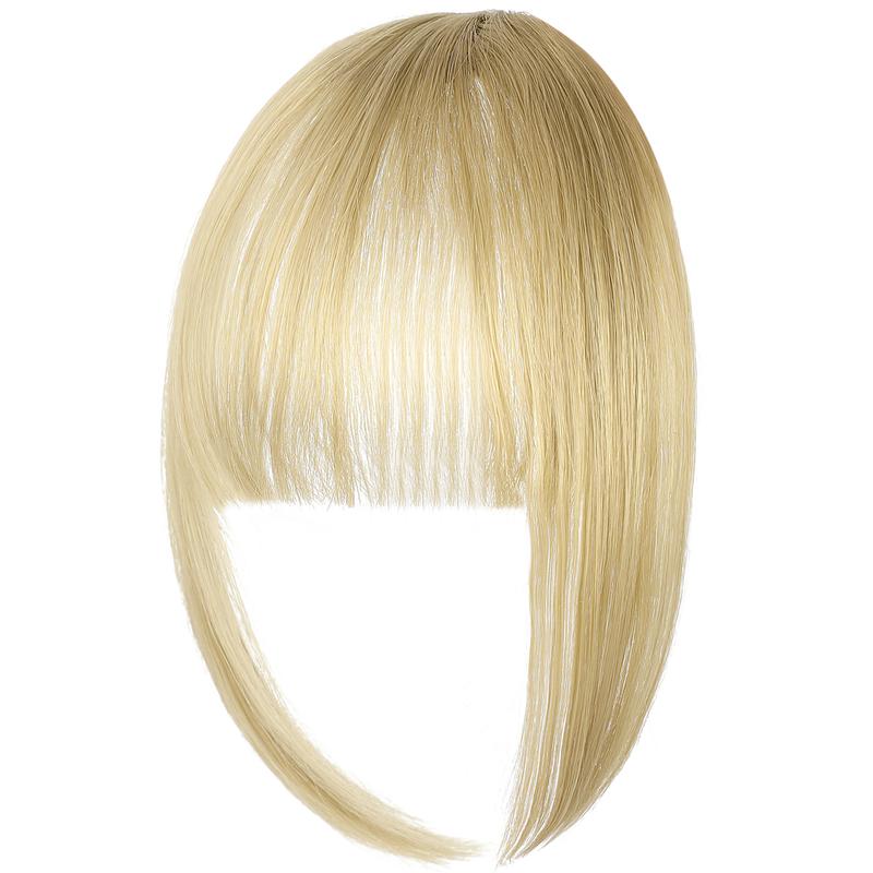 Leterly Bangs Hair Wispy Bangs Hair Clip in Bangs Fringe with Temples Hairpieces for Women Clip on Air Bangs Hair Extension for Daily