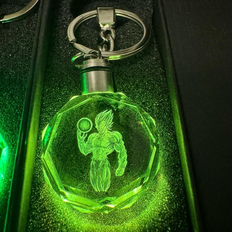 Vegeta Inspired LED Keychain