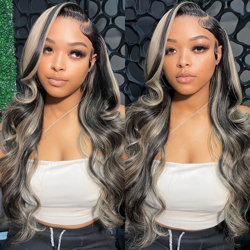 Recool Hair Balayage Highlight Straight Body Wave 6x5 HD Lace Wigs 1B 22 Colored Wear Go Glueless Wig 100% Real Human Hair