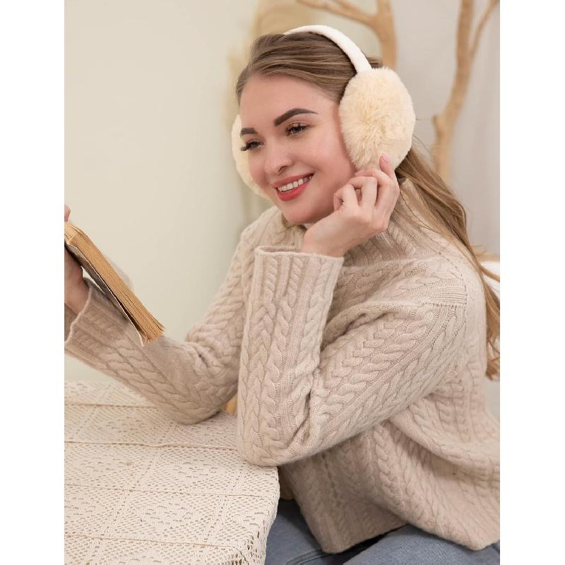 Men Women's Faux Furry Warm Winter Outdoors Ear Muffs