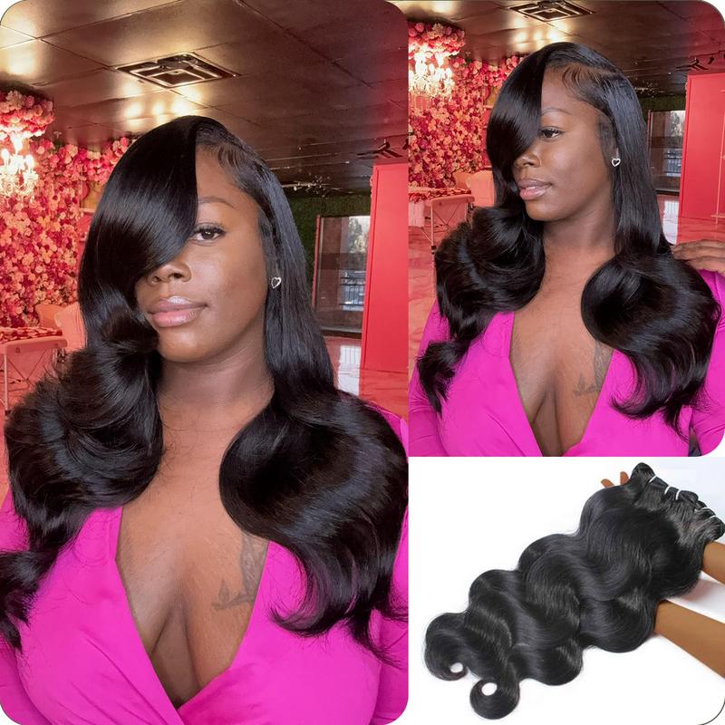 [Wequeen] Budget Friendly 10A Grade Brazilian Virgin 100% Human Hair Body Wave Quick Weave Sew in Glue in Viral Hair Bundles