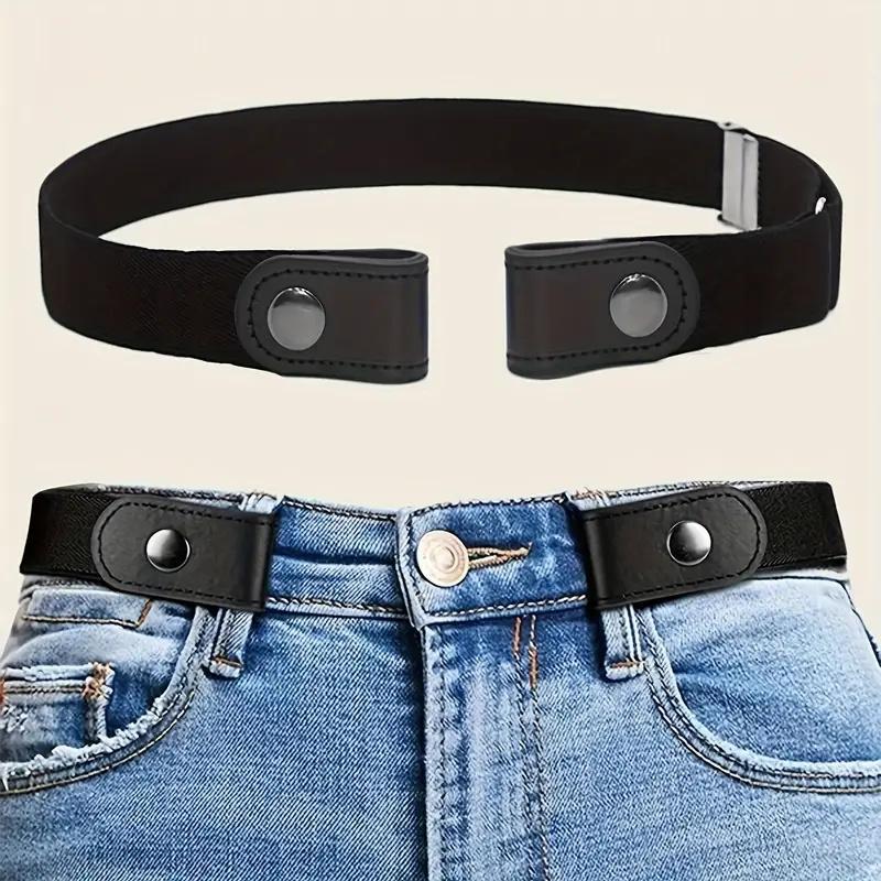 Adjustable Waistband, 1 2 Counts No Buckle Design Elastic Waistband, Adjustable Elastic Belt for Jeans & Pants, Daily Use