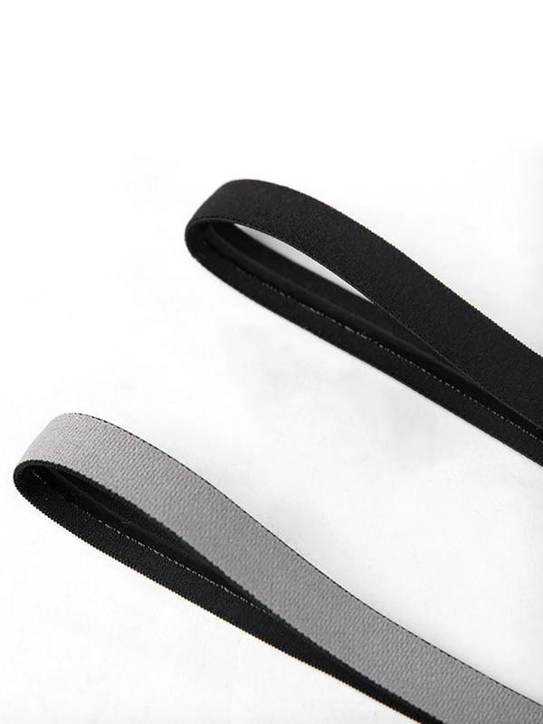 3pcs Men's Summer 2024 Simple Plain Silicone Non-slip Elastic Sports Headband, Simple High Stretch Sporty Hair Band for Outdoor