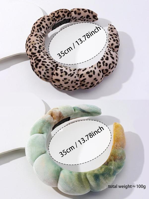 Women's Elegant Leopard Graphic Hai Hoop, Summer Trendy Cute Soft Headbands , Chic All-match Hair Accessories for Hairstyle Decor