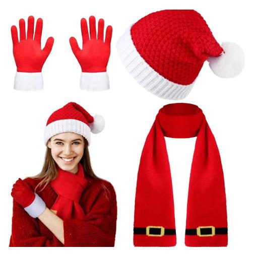 Holiday Hat Scarf And Glove Set