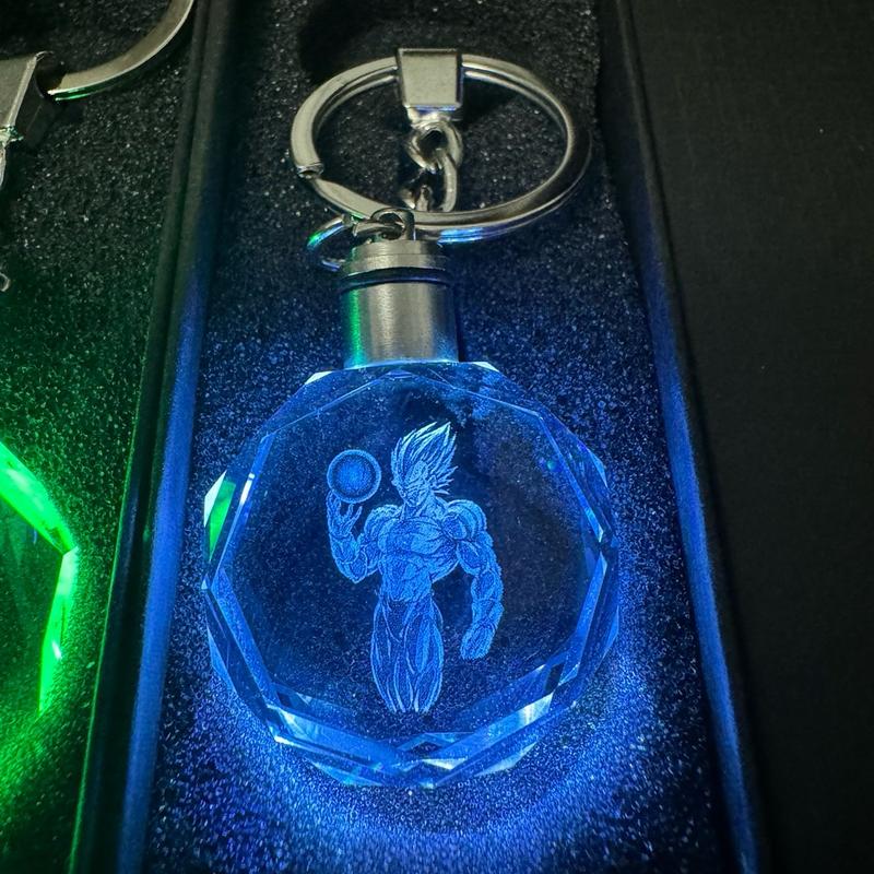 Vegeta Inspired LED Keychain