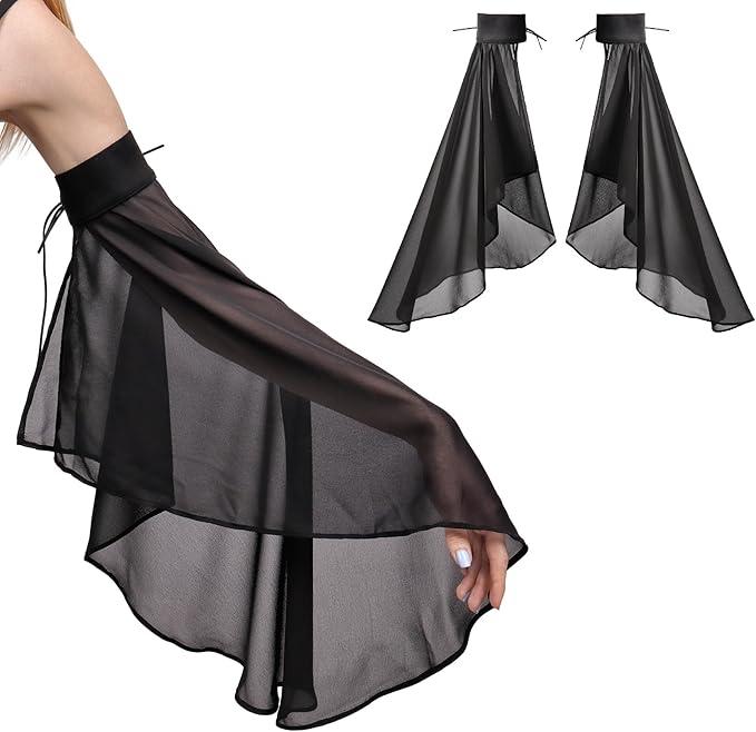 Women's Victorian Long Tulle Gloves Stage Pageant Gloves Detachable Sleeves for Wedding Dress Christmas Party Breathable Fabric Light Womenswear