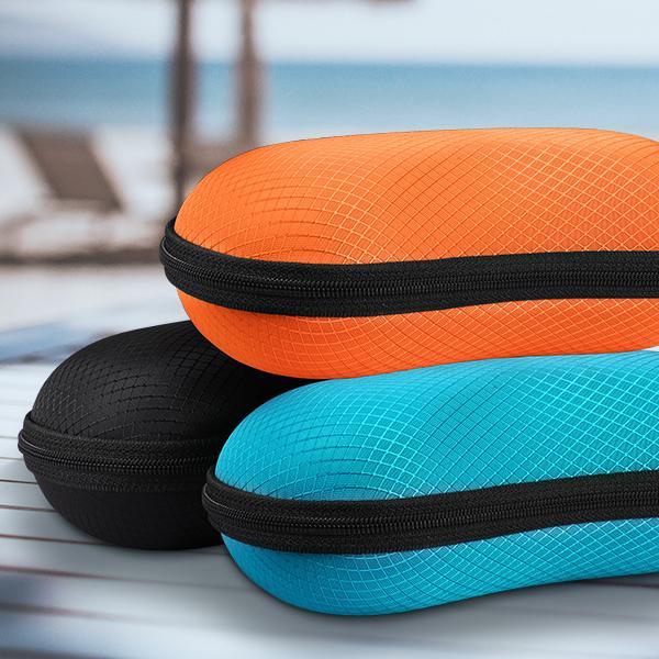 FINTIE Sunglasses Case with Zipper & Clip, Shockproof HardShell Sports Glasses Case for Men and Women