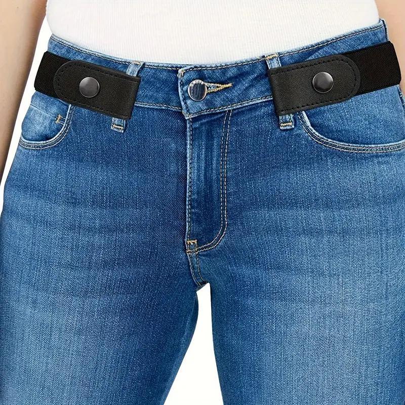 Adjustable Waistband, 1 2 Counts No Buckle Design Elastic Waistband, Adjustable Elastic Belt for Jeans & Pants, Daily Use