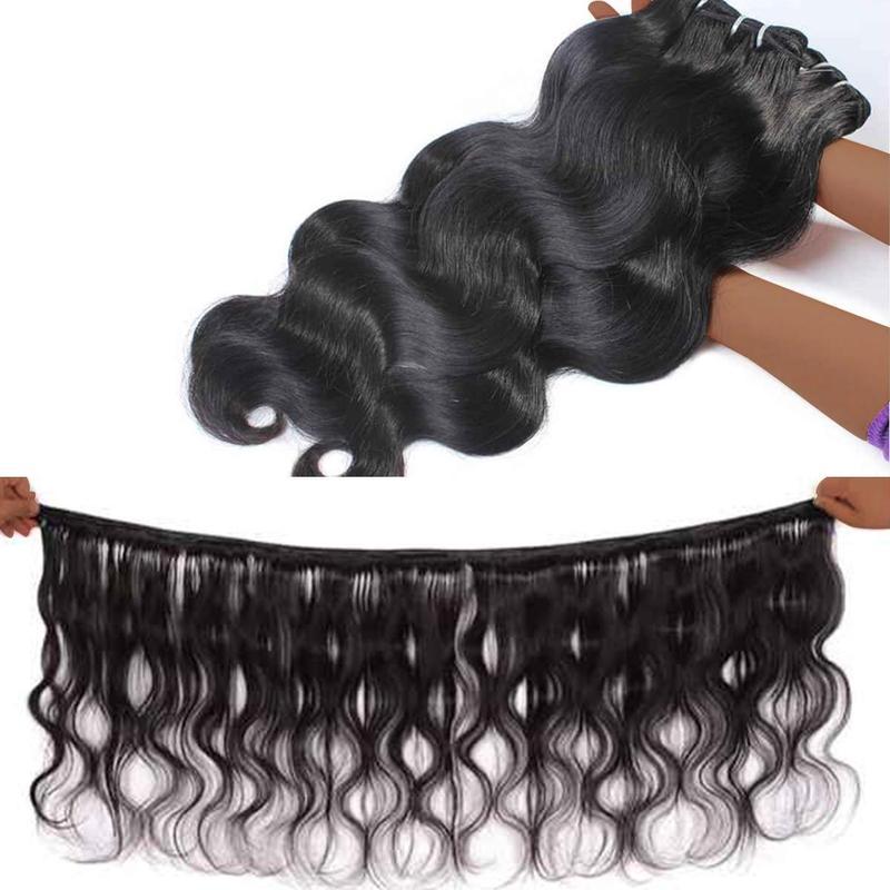 [Wequeen] Budget Friendly 10A Grade Brazilian Virgin 100% Human Hair Body Wave Quick Weave Sew in Glue in Viral Hair Bundles