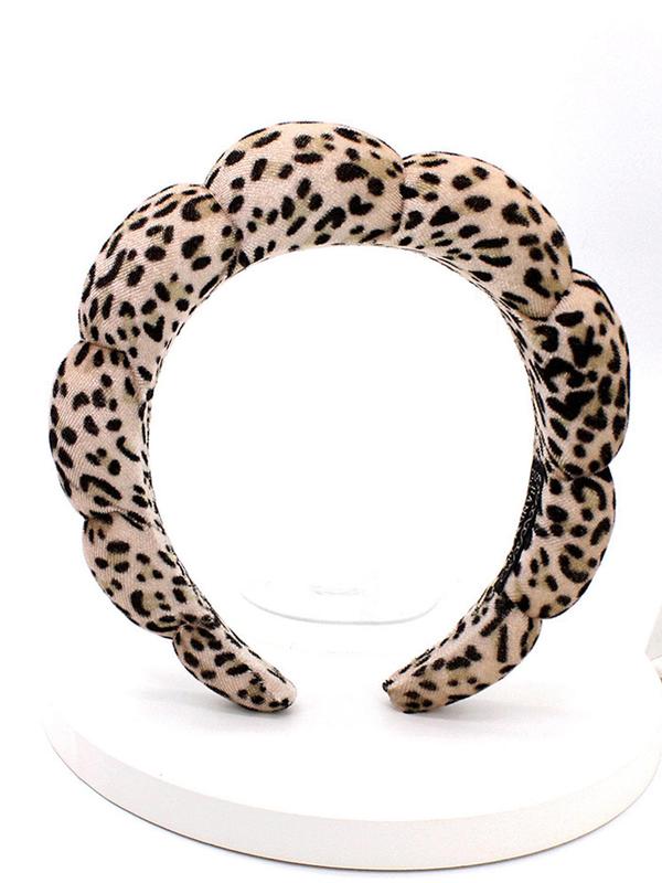 Women's Elegant Leopard Graphic Hai Hoop, Summer Trendy Cute Soft Headbands , Chic All-match Hair Accessories for Hairstyle Decor