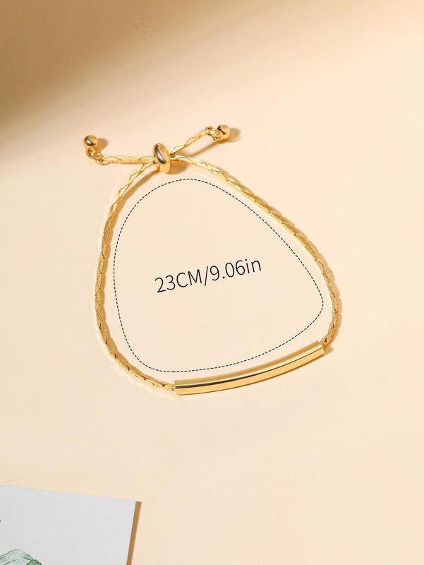 Women's Plain Alloy Elegant Adjustable Bracelet