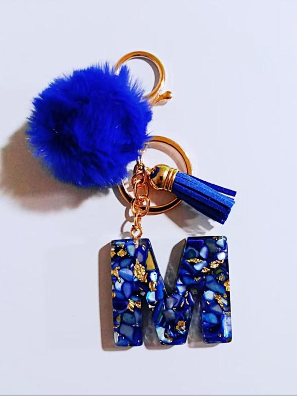 Cute Butterfly & & Letter & Tassel Decor Keychain, Unisex Resin Keychain for Key & Bag Decoration, Trendy All-match & Exquisite Keychain for Gift for Back To School