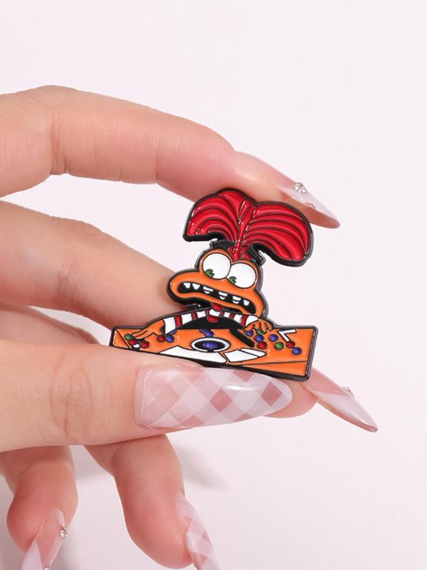 Cartoon Character Brooch, Cute Cartoon Badge for Backpack & Hat & Clothes Decor, Fashion Accessories for Women & Men