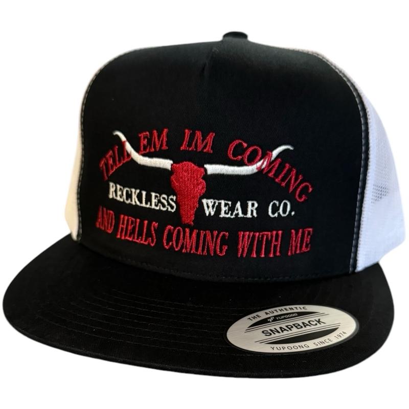 RW HELLS COMING WITH ME HAT