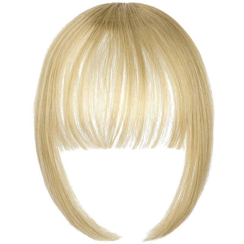 Leterly Bangs Hair Wispy Bangs Hair Clip in Bangs Fringe with Temples Hairpieces for Women Clip on Air Bangs Hair Extension for Daily