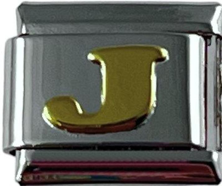 Italian Charm Link Letter J 9mm