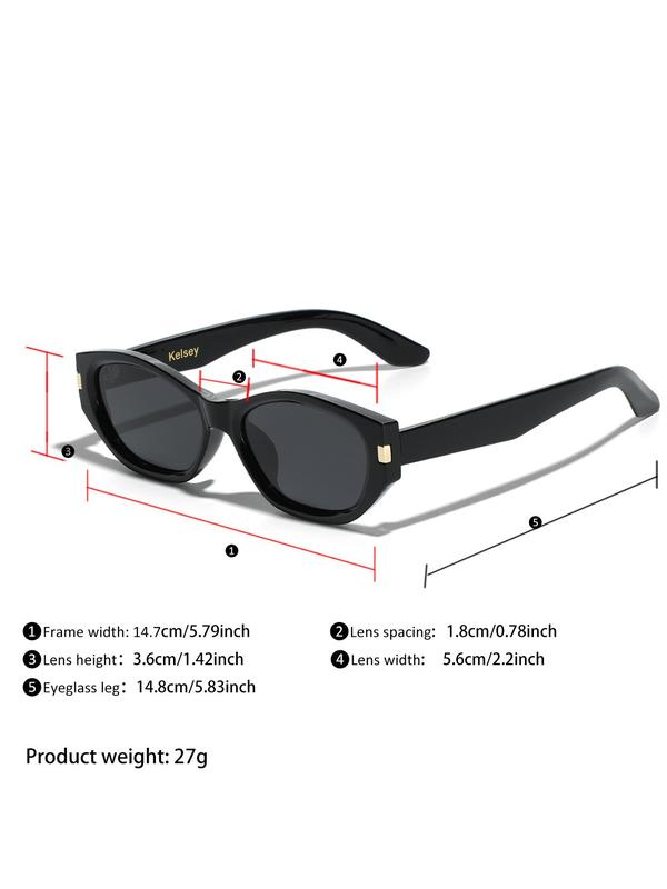 Vintage Geometry Frame Sunglasses, 2024 New Style Trendy Casual Sun Protection Sunglasses for Women, Fashion Accessories for Everyday Use and Outdoor Activities