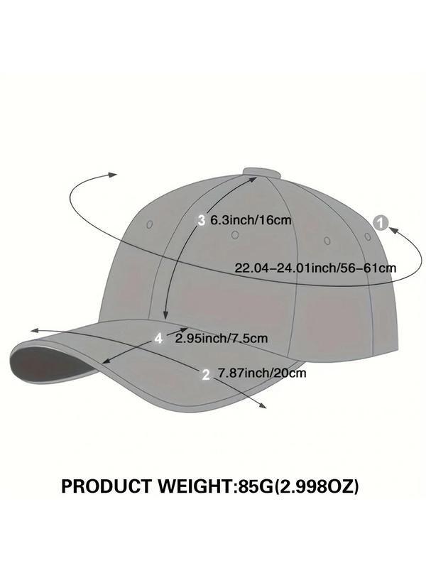 Cross Design Baseball Cap, Casual Outdoor Sports Hat for Men & Women, Adjustable Sun Protection Cap for Daily Wear