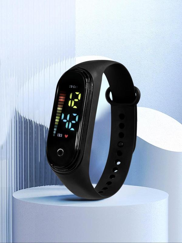 Summer Fashion Simple Led Digital Watch, Touch Screen Watch, Portable All-match Casual Watch for Daily Use, Fashion Accessories for Both Men & Women