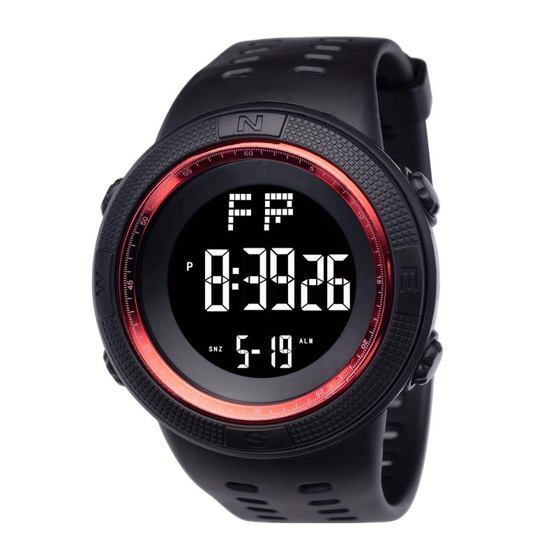 Chronograph E-Sports Watch Outdoor, Multifunctional Digital Silicone Watch Unisex Student