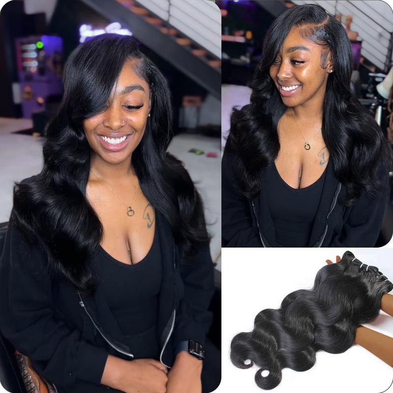 [Wequeen] Budget Friendly 10A Grade Brazilian Virgin 100% Human Hair Body Wave Quick Weave Sew in Glue in Viral Hair Bundles