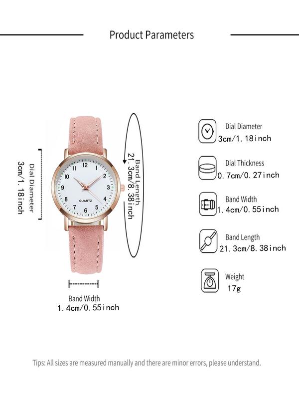 Women's Fashionable Casual Digital Quartz Watch, Simple Style Plain Color Wristwatch for Women & Girls, Trendy Watch for Daily Use Without Box, Trendy All-match & Exquisite Watch for Birthday Gift