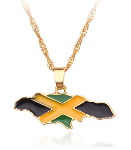 Hot Selling Creative World Maps, National Flags, Necklaces, Dominica Map Pendants